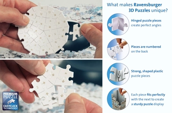  «Пазл 3D Ravensburger Єдиноріг 72 елементи (12129)», бренду Ravensburger - фото №4 - мініатюра