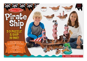 «3D пазлы Melissa & Doug Пиратский корабль (MD9045)», бренда Melissa & Doug - фото №2 - миниатюра