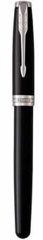 «Ручка перова Parker Sonnet 17 Black Lacquer CT FP F (86 111)», бренду Parker - фото №1 - мініатюра