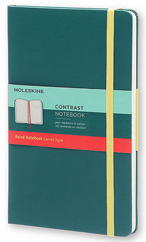  «Блокнот Moleskine Contrast средний шалфей (LCCTQP060K11)», бренда Moleskine - фото №1 - миниатюра