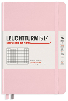  «Блокнот Leuchtturm1917 Muted Colours Powder Клетка (361575)», бренда Leuchtturm1917 - фото №1 - миниатюра
