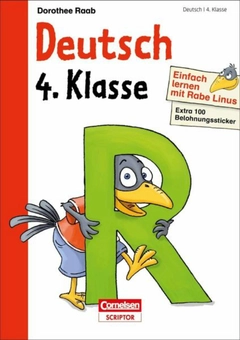 Бумажная книга «Deutsch 4. Klasse: Einfach lernen mit Rabe Linus (+ наклейки)» - фото №1 - миниатюра