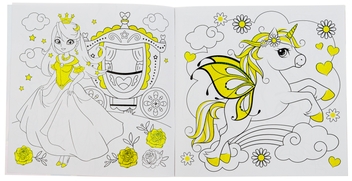 Паперова книга «Glam Art. Сяючі розмальовки. Принцеси і феї» - фото №3 - мініатюра