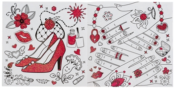 Бумажная книга «Glam Art. Сяючі розмальовки. Салон краси» - фото №3 - миниатюра