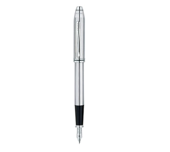  «Перьевая ручка Cross Townsend Chrome FP F (Cr53600s)» - фото №2 - миниатюра