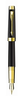  «Перьевая ручка Parker Premier Black Lacquer GT FP F (89 712)», бренда Parker - фото №1 - миниатюра