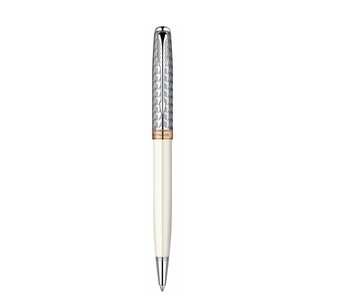  «Шариковая ручка Parker Sonnet Metal & Pearl CT BP (85 532M)», бренда Parker - фото №2 - миниатюра