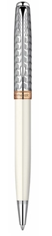  «Шариковая ручка Parker Sonnet Metal & Pearl CT BP (85 532M)», бренда Parker - фото №1 - миниатюра