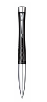  «Ручка шариковая Parker Urban Ebony Metal Chiselled BP (21 232Ч)», бренда Parker - фото №1 - миниатюра