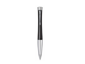  «Ручка шариковая Parker Urban Ebony Metal Chiselled BP (21 232Ч)», бренда Parker - фото №2 - миниатюра