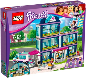 «Конструктор LEGO Friends Клиника Хартлейк-Сити (41318)», бренда LEGO - фото №1 - миниатюра