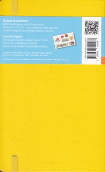  «Записная книжка Moleskine The Simpsons Желтая в линию (LESIQP060#9788867324286#978-88-6732-428-6)», бренда Moleskine - фото №4 - миниатюра