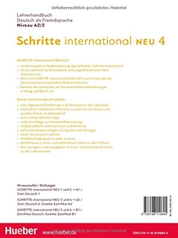 Бумажная книга «Schritte international Neu 4. Lehrerhandbuch A2.2», авторов Сюзанна Календер, Петра Климашик - фото №2 - миниатюра