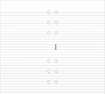  «Комплект бланков для органайзера Filofax Personal Блокнот в линейку white (132210)», бренда Filofax - фото №2 - миниатюра