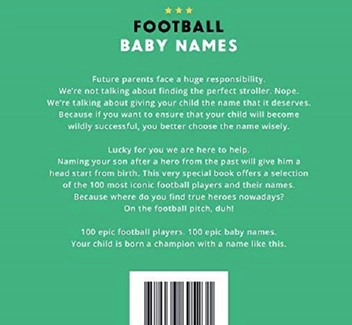 Паперова книга «Football Baby Names: Your Child is Born a Champion with a Name Like This», авторів Боудевайн Босман, Тім Ніккен - фото №3 - мініатюра