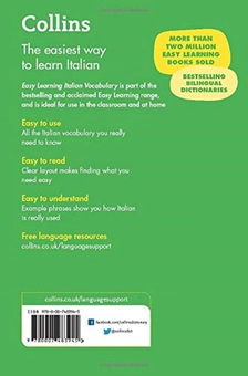 Бумажная книга «Easy Learning Italian Vocabulary», автор Collins Dictionaries - фото №3 - миниатюра