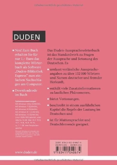 Бумажная книга «Duden 06 Das Aussprachewörterbuch: Betonung und Aussprache von über 132.000 Wörtern und Namen» - фото №2 - миниатюра