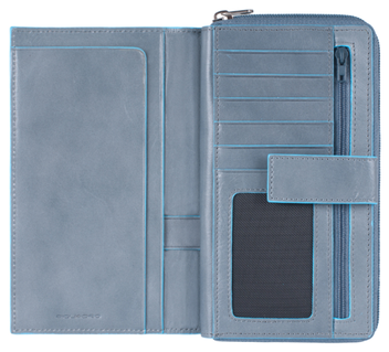  «Портмоне Piquadro Blue Square женское серое (PD1354B2_GR2)», бренда Piquadro - фото №2 - миниатюра