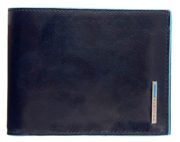  «Портмоне Piquadro Blue Square с отделениями для 12 кредитных карт (PU1241B2_BLU2)», бренда Piquadro - фото №1 - миниатюра