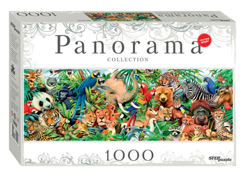  «Пазл-панорама Step Puzzle Світ тварин 1000 елементів (79402)», бренду Step Puzzle - фото №2 - мініатюра