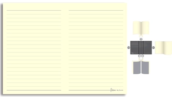  «Толстая записная книжка Filofax Flex Pocket в линейку (872002)», бренда Filofax - фото №2 - миниатюра