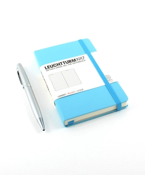  «Карманная записная книжка Leuchtturm1917 клетка бирюзовая (338744)», бренда Leuchtturm1917 - фото №1 - миниатюра