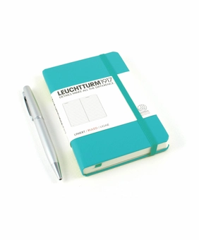  «Карманная записная книжка Leuchtturm1917 клетка изумрудная (344787)», бренда Leuchtturm1917 - фото №1 - миниатюра