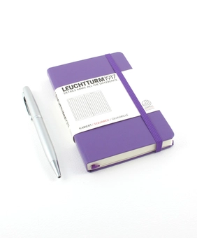  «Карманная записная книжка Leuchtturm1917 клетка лаванда (338748)», бренда Leuchtturm1917 - фото №2 - миниатюра