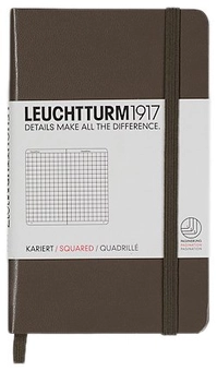  «Карманная записная книжка Leuchtturm1917 клетка темно-серая (339591)», бренда Leuchtturm1917 - фото №2 - миниатюра