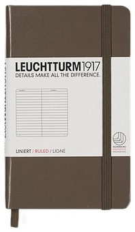  «Карманная записная книжка Leuchtturm1917 линейка темно-серая (339587)», бренда Leuchtturm1917 - фото №2 - миниатюра