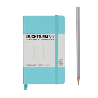  «Карманная записная книжка Leuchtturm1917 точки бирюзовая (334556)», бренда Leuchtturm1917 - фото №1 - миниатюра