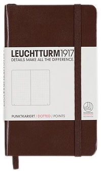  «Карманная записная книжка Leuchtturm1917 точки коричневая (339602)», бренда Leuchtturm1917 - фото №1 - миниатюра