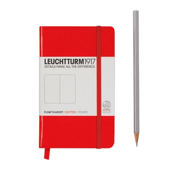 «Карманная записная книжка Leuchtturm1917 точки красная (308317)», бренда Leuchtturm1917 - фото №2 - миниатюра