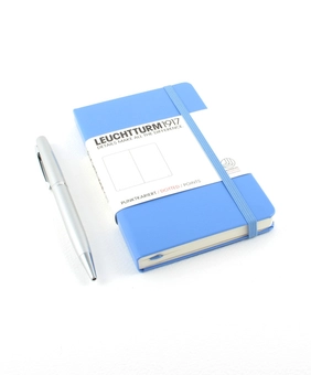  «Карманная записная книжка Leuchtturm1917 чистые листы васильковая (339596)», бренда Leuchtturm1917 - фото №1 - миниатюра