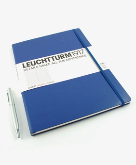  «Записная книжка LEUCHTTURM1917 Master Slim чистые листы темно-синяя (342928)», бренда Leuchtturm1917 - фото №2 - миниатюра
