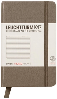  «Записная книжка Leuchtturm1917 Мини линейка темно-серая (343558)», бренда Leuchtturm1917 - фото №1 - миниатюра