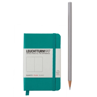  «Записная книжка LEUCHTTURM1917 Мини чистые листы изумрудная (344987)», бренда Leuchtturm1917 - фото №2 - миниатюра