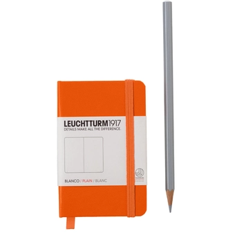  «Записная книжка LEUCHTTURM1917 Мини чистые листы оранжевая (344986)», бренда Leuchtturm1917 - фото №1 - миниатюра