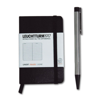  «Записная книжка LEUCHTTURM1917 Мини чистые листы черная (343568)», бренда Leuchtturm1917 - фото №2 - миниатюра
