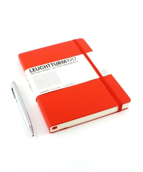  «Записная книжка LEUCHTTURM1917 Medium линейка красная (332933)», бренда Leuchtturm1917 - фото №2 - миниатюра