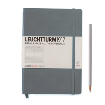  «Нотатник Leuchtturm1917 Medium лінійка сіра (344782)», бренду Leuchtturm1917 - фото №1 - мініатюра