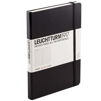  «Нотатник Leuchtturm1917 Medium лінійка чорний (308290)», бренду Leuchtturm1917 - фото №1 - мініатюра