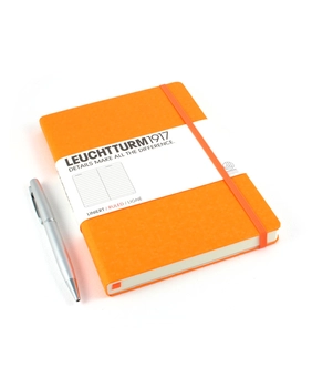 «Записная книжка LEUCHTTURM1917 Medium Neon чистые листы неон оранжевый (345060)», бренда Leuchtturm1917 - фото №1 - миниатюра