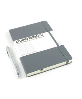  «Записная книжка LEUCHTTURM1917 Medium чистые листы  темно-серая (339579)», бренда Leuchtturm1917 - фото №2 - миниатюра