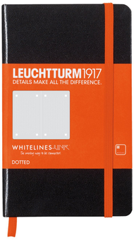  «Карманная записная книжка LEUCHTTURM1917 Whitelines Link в точку черная (345621)», бренда Leuchtturm1917 - фото №1 - миниатюра