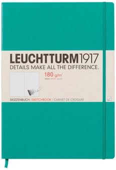  «Скетч-Бук LEUCHTTURM1917 Master Slim А4+ смарагдовий (345005)», бренду Leuchtturm1917 - фото №1 - мініатюра