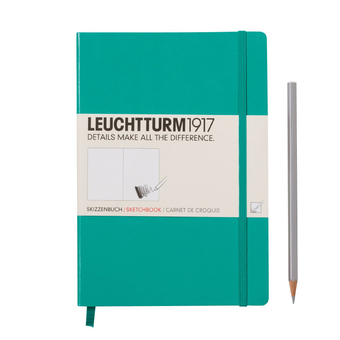  «Скетч-Бук LEUCHTTURM1917 Medium изумрудный (344999)», бренда Leuchtturm1917 - фото №2 - миниатюра