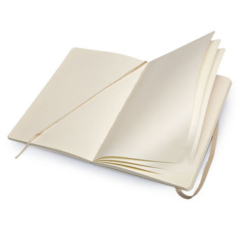 «Записная книжка Moleskine Classic Soft нелинованная бежевая (QP618G4)», бренда Moleskine - фото №6 - миниатюра