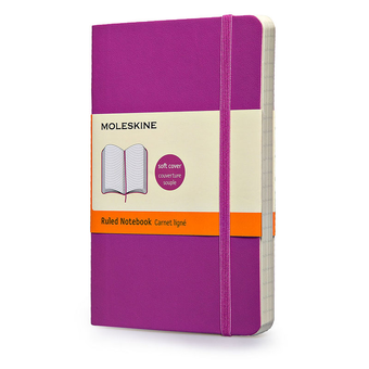 «Карманная записная книжка Moleskine Classic Soft в линейку маджента (QP611H4#9788867323524)», бренда Moleskine - фото №2 - миниатюра