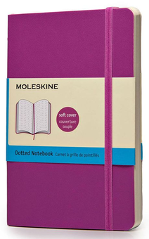  «Карманная записная книжка Moleskine Classic Soft в точку маджента (QP614H4#9788867323562)», бренда Moleskine - фото №1 - миниатюра